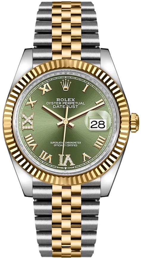 rolex datejust verde 36 acciaio|rolex datejust 36.